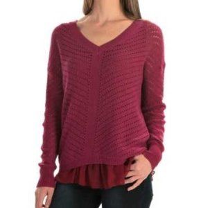 New Prana Ellery Ruffle Sweater